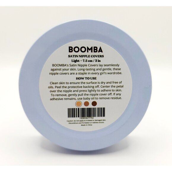 NWT Boomba Satin Nipple Covers 3 in. - Color Light - 10 Pairs - One Time Use - Picture 4 of 7